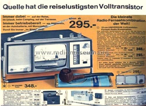 Universum FK-100R Artikel 06665; QUELLE GmbH (ID = 1020799) TV Radio