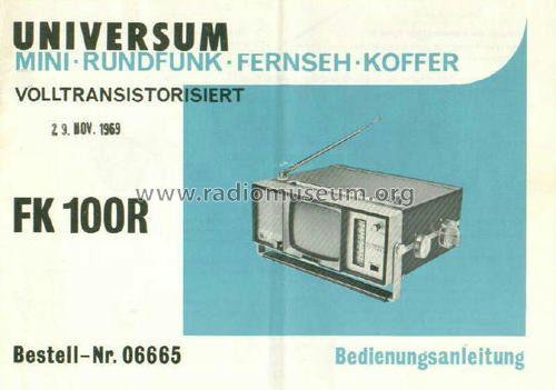 Universum FK-100R Artikel 06665; QUELLE GmbH (ID = 1338260) Fernseh-R