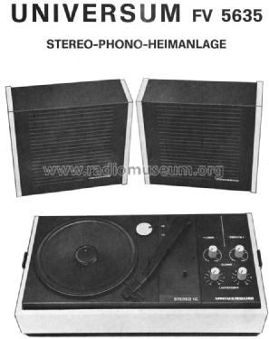 Universum IC Stereo-Phonoanlage FV-5635; QUELLE GmbH (ID = 744972) R-Player