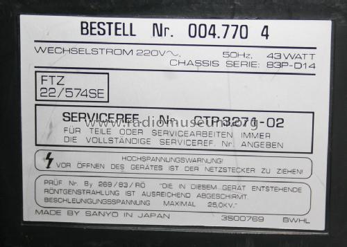 Universum Portable Colour TV Bestell Nr. 004.770 4; Ch= 83P-D14; QUELLE GmbH (ID = 1455264) Fernseh-E