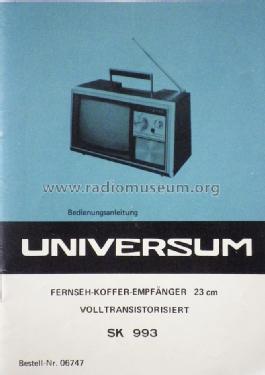 Universum SK-993 ; QUELLE GmbH (ID = 1701003) Television