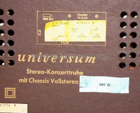 Universum Stereo-Konzerttruhe W886St Art. Nr. 07475 Ch= 669Q; QUELLE GmbH (ID = 300022) Radio