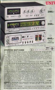 Universum System HiFi 6000 Cassetten Tape-Deck CT2385; QUELLE GmbH (ID = 2566471) R-Player