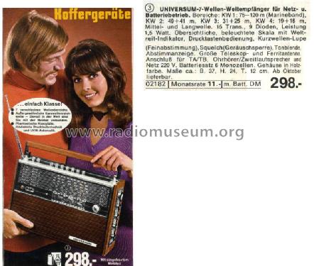 Universum 7-Bereich-Transistor-Kofferradio TRN-2719 Best. Nr. 02182; QUELLE GmbH (ID = 641553) Radio