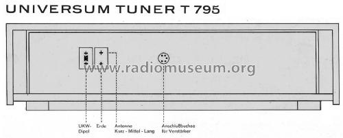 Universum-UKW-HiFi-Stereo-5-Bereich-Tuner T 795 Best. Nr. 07627; QUELLE GmbH (ID = 2829796) Radio