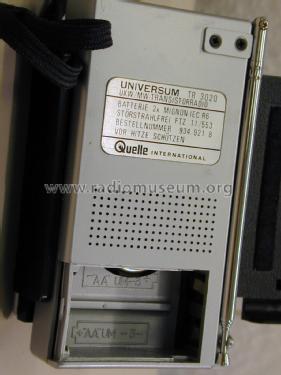 Universum UKW/MW Transistorradio TR 3020 Best.Nr. 934. 921 8; QUELLE GmbH (ID = 2015642) Radio