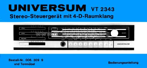 Universum VT2343; QUELLE GmbH (ID = 2829174) Radio