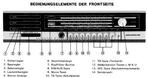 Universum VT2343; QUELLE GmbH (ID = 2829176) Radio