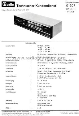 VT345; QUELLE GmbH (ID = 2827031) Radio