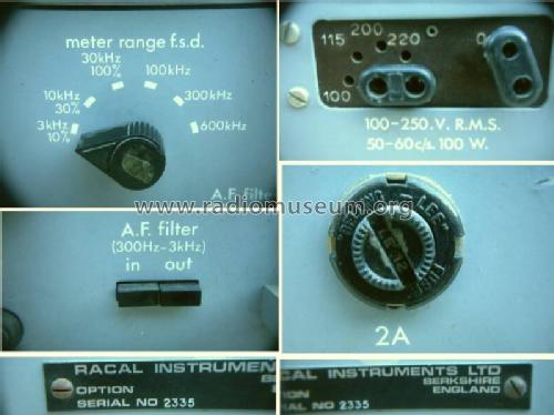 Modulation Meter 409; Racal Engineering / (ID = 1042451) Equipment