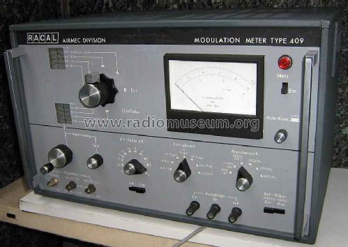 Modulation Meter 409; Racal Engineering / (ID = 1131829) Ausrüstung