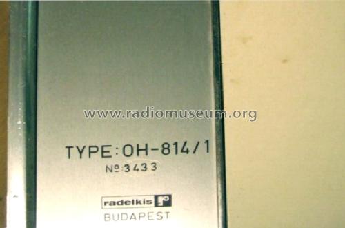 Potentiometric Recorder OH-814/1; Radelkis Ktsz.; (ID = 973953) Equipment