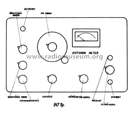 Torzításmérő - Distortion meter 947; Radelkis Ktsz.; (ID = 2465172) Equipment