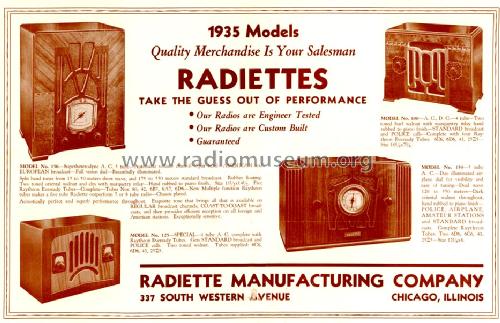 Radiette 100 ; Radiette (ID = 1342160) Radio