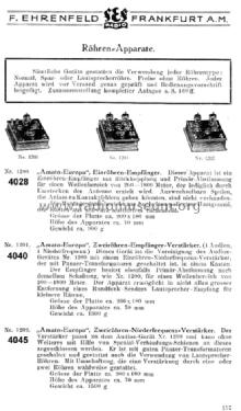 Amato-Europa, Einröhren-Empf. 4028; Radio-Amato, Otto (ID = 866363) Radio