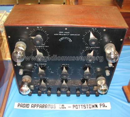 High Frequency Amplifier ; Radio Apparatus Co.; (ID = 2362973) Ampl. RF