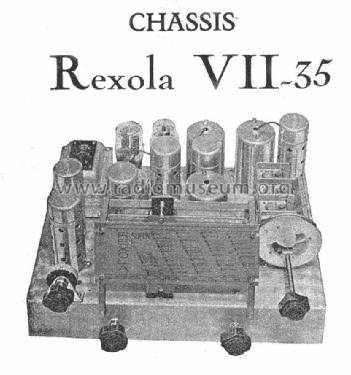 Rexola Chassis VII-35; Radio-Bourse Rexola, (ID = 1170201) Radio