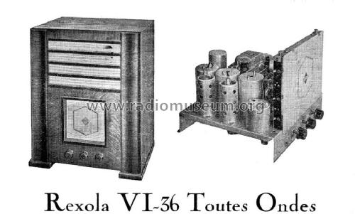 Rexola VI-36 Toutes Ondes 363A; Radio-Bourse Rexola, (ID = 1041905) Radio
