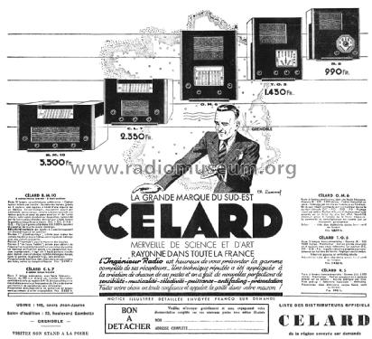 Célard BM10; Radio-Célard, Ergos, (ID = 2144223) Radio