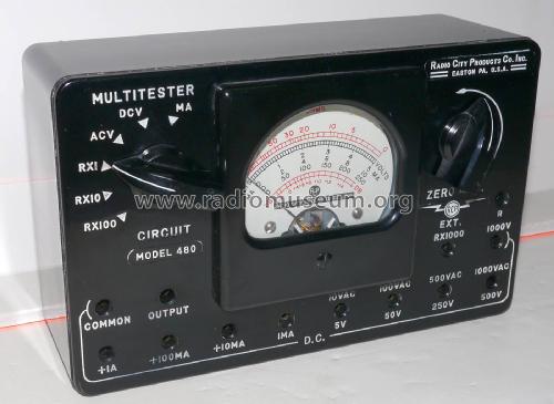 480 Multitester; Radio City Products (ID = 2049681) Equipment