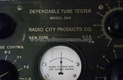 Dependable Tube Tester 304 ; Radio City Products (ID = 1094942) Equipment