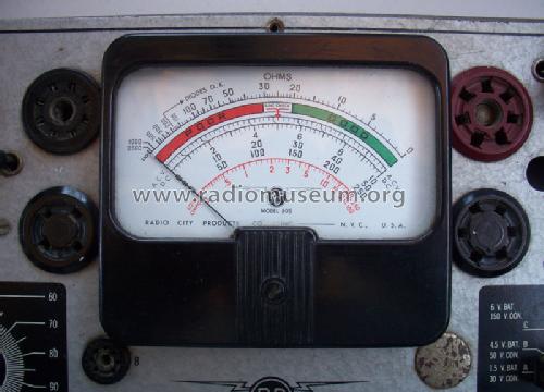 Tube Tester - Set Tester 805B; Radio City Products (ID = 1094717) Equipment