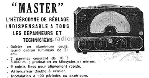 Heterodyne Master ; Radio-Contrôle; Lyon (ID = 1050710) Equipment