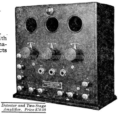 Detector Unit and Two Stage Amplifier ; Radio-Craft Company (ID = 960536) mod-past25