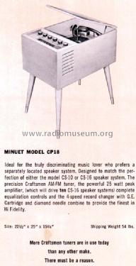 Minuet CP-18; Radio Craftsmen Inc. (ID = 1126992) Radio