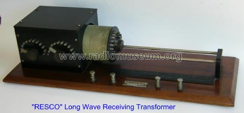 Resco Long Wave Receiving Transformer ; Radio Electric (ID = 1985112) mod-pre26