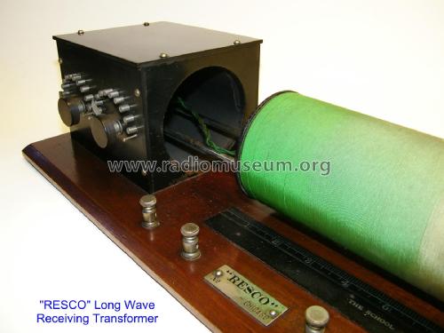 Resco Long Wave Receiving Transformer ; Radio Electric (ID = 1985113) mod-pre26
