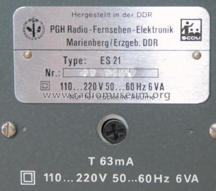 Elektronischer Schalter ES21; Radio-Fernsehen- (ID = 2230635) teaching