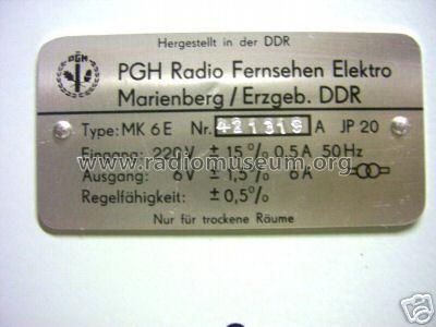 Labornetzgerät MK6E; Radio-Fernsehen- (ID = 303004) Ausrüstung