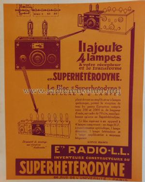 Bloc Hotodyne 2 lampes; Radio L.L. Lucien (ID = 2401175) mod-past25