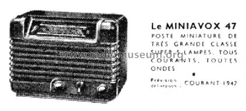 Miniavox 47; Radio L.L. Lucien (ID = 1671173) Radio