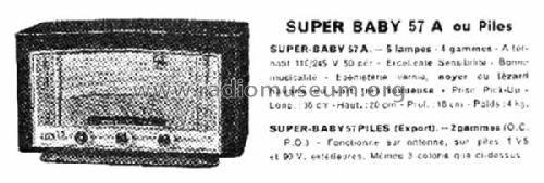 Super-Baby 57A; Radio L.L. Lucien (ID = 1449488) Radio