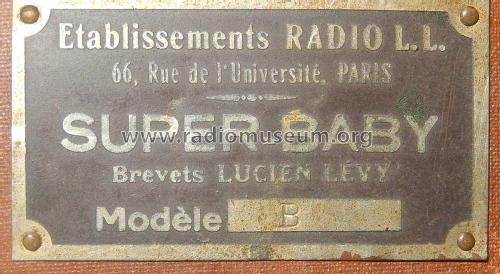 Super-Baby B Type 3363; Radio L.L. Lucien (ID = 2207428) Radio