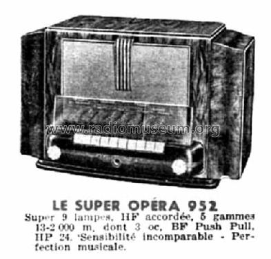 Super Opéra 952; Radio L.L. Lucien (ID = 1448718) Radio