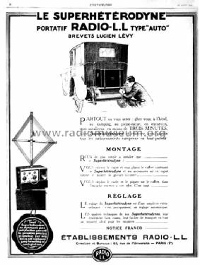 Superhétérodyne Modèle Portatif Type Auto; Radio L.L. Lucien (ID = 1449297) Radio