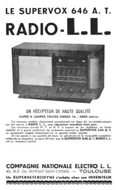 Électro-L.L. Supervox 646AT; Radio L.L. Lucien (ID = 1671188) Radio