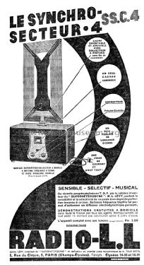 Synchro-Secteur 4 Type 3636 A; Radio L.L. Lucien (ID = 1982409) Radio