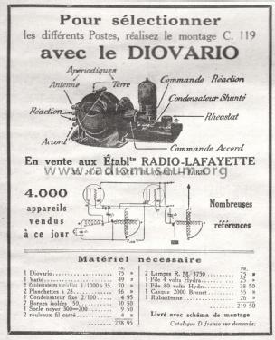 Montage C.119 ; Radio-Lafayette, Éts (ID = 1784797) Kit