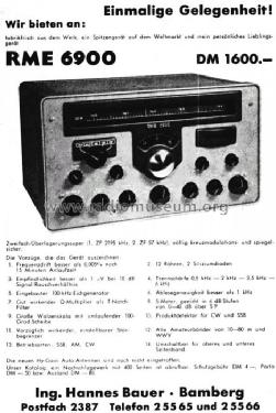 RME-6900; Radio Mfg. Engineers (ID = 427978) Amateur-R