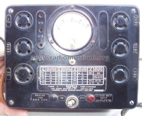 DayRad Tube Checker Type L; Radio Products (ID = 1171723) Equipment