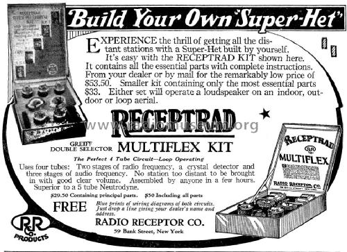 Receptrad Super-Het Kit ; Radio Receptor Co. (ID = 1102631) Bausatz