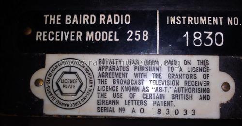 258; Baird brand - John (ID = 1858121) Radio