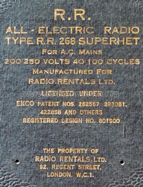RR268; Radio Rentals; (ID = 3121879) mod-past25