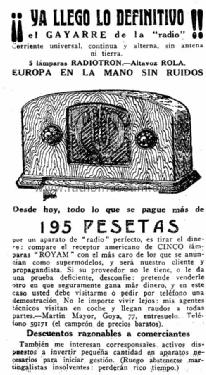 Desconocido - Unknown 1 ; Radio Royam, Martín (ID = 1459165) Radio