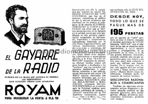 Desconocido - Unknown 1 ; Radio Royam, Martín (ID = 1459166) Radio