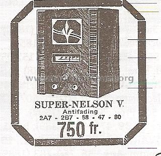 Super Nelson V ; Radio-Select, F. (ID = 960943) Radio